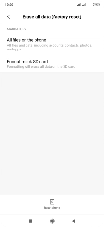 Press Reset phone.