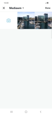 Press the required picture or video clip.