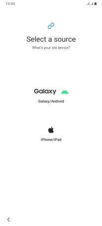 Press the required setting and follow the instructions on the screen to transfer the content from another phone.