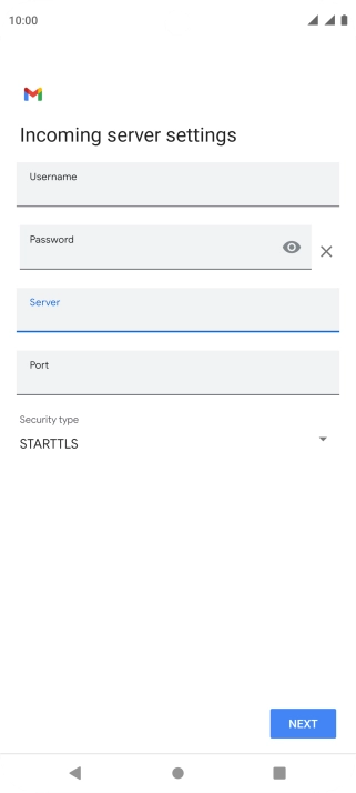Press the field below 