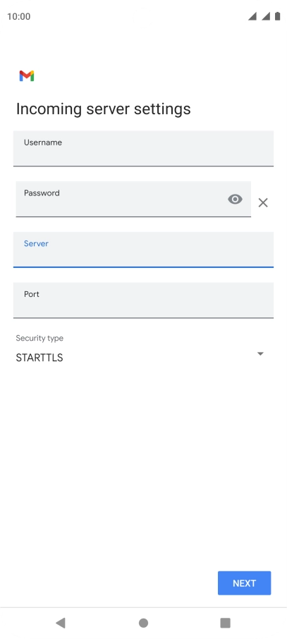 Press the field below 