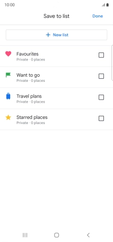 Press the required setting.