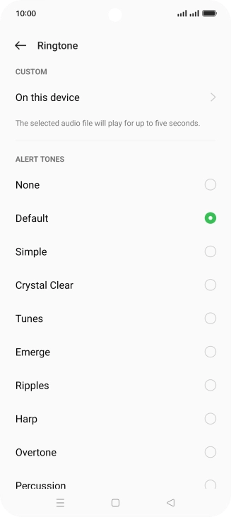 Press the required message tones to hear them.