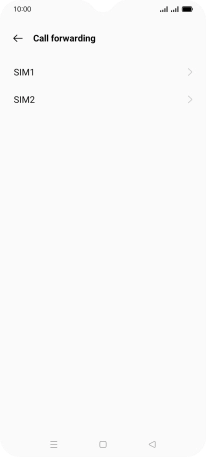 Press the required SIM. Press the required SIM.