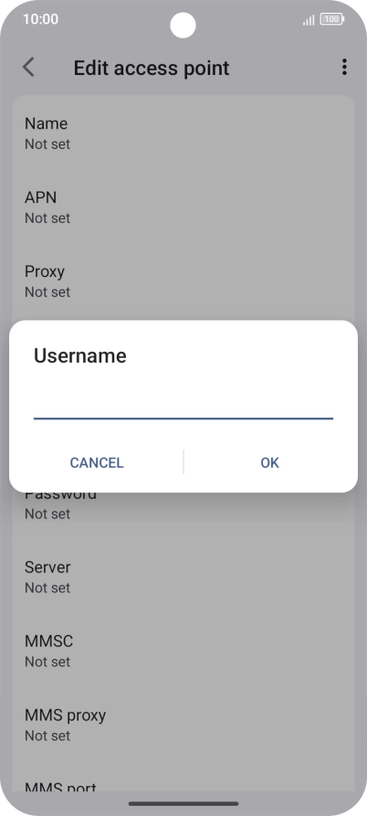 Key in wap and press OK. Key in wap and press OK.