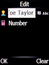 Select Number and key in the required phone number.