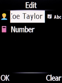 Select Number and key in the required phone number.