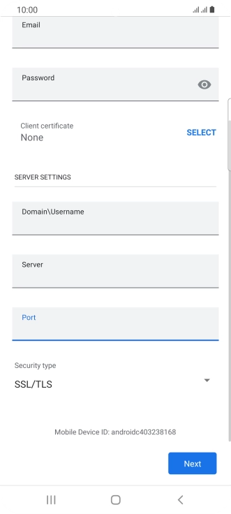 Press the drop down list below 