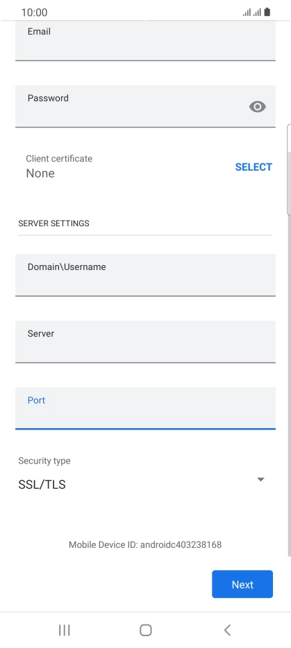 Press the drop down list below 