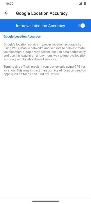 If you press the indicator next to 