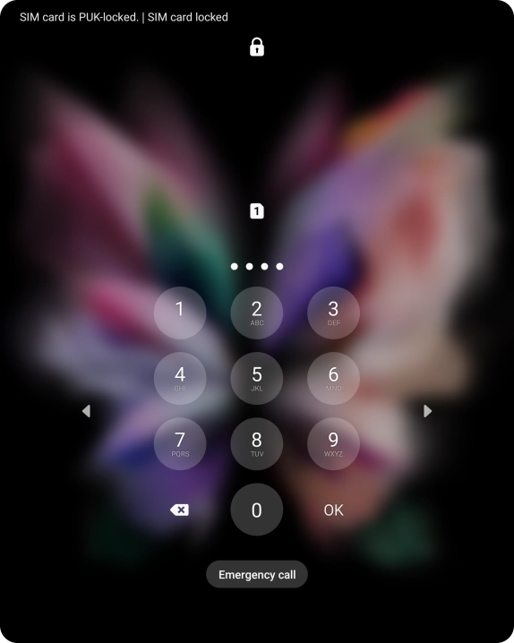 Key in a new four-digit PIN and press OK.