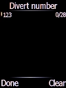 Key in +447836121121 and press the Left selection key.