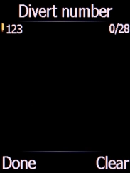 Key in +447836121121 and press the Left selection key.