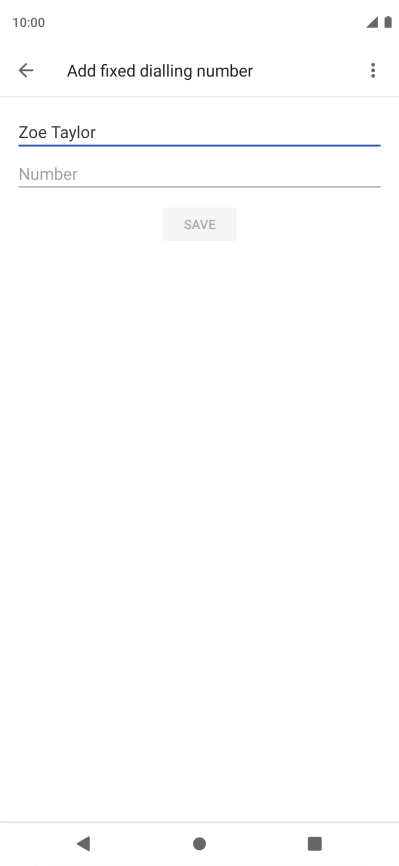 Press Number and key in the required phone number.