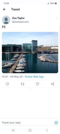 Press the text input field.