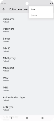 Press Save. Press Save.