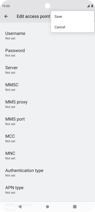 Press Save. Press Save.
