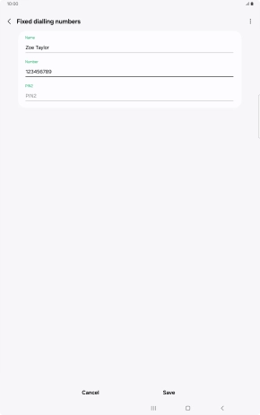 Press PIN2 and key in your PIN2. The default PIN2 is 1111.