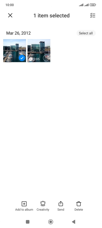 Press the select all icon. Press the select all icon.