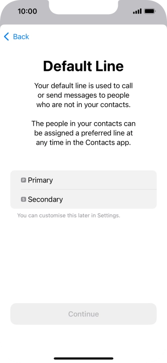 Press the required price plan.