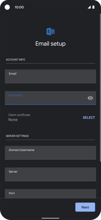 To turn on the function, press SELECT and follow the instructions on the screen to install the required certificate.
