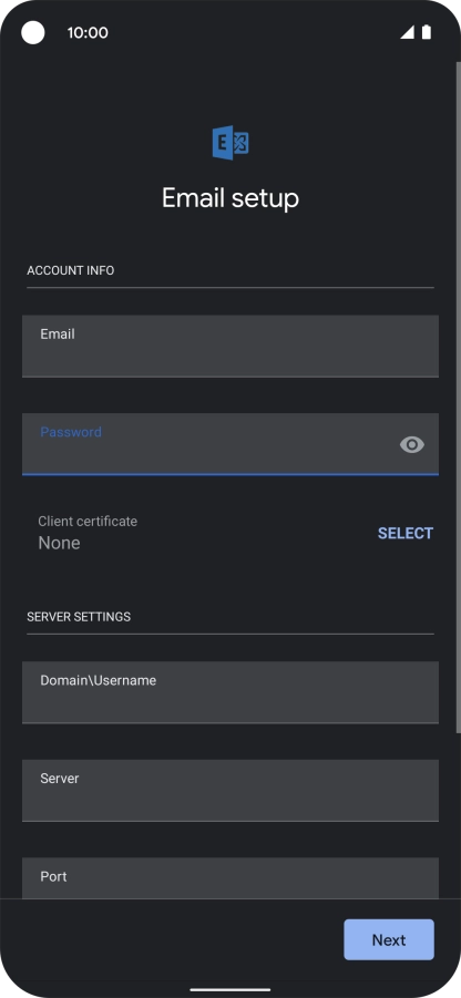 To turn on the function, press SELECT and follow the instructions on the screen to install the required certificate.