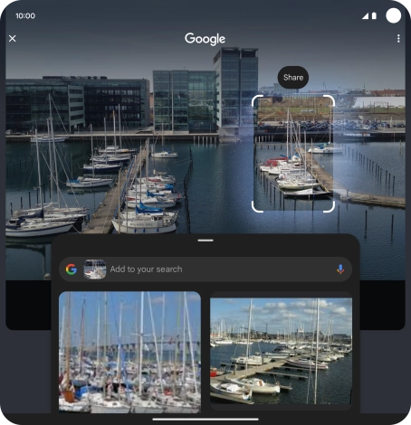 Follow the instructions on the screen to use the search results.