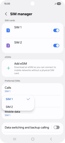 Press the required price plan.