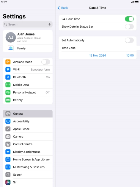 Press the indicator next to Press the indicator next to