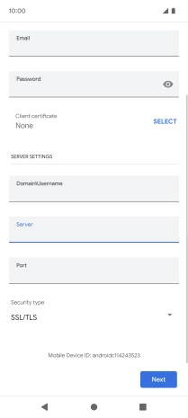 Press the field below 