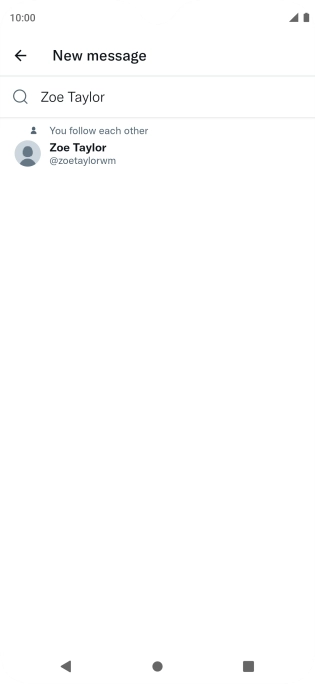 Key in the first letters of the recipient's name and press the required contact.