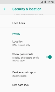 Press SIM card lock.