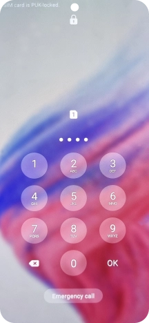 Key in a new four-digit PIN and press OK.