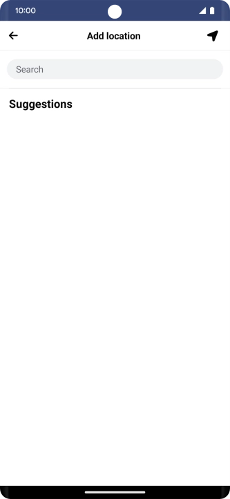 Press the search field and key in the required search word.