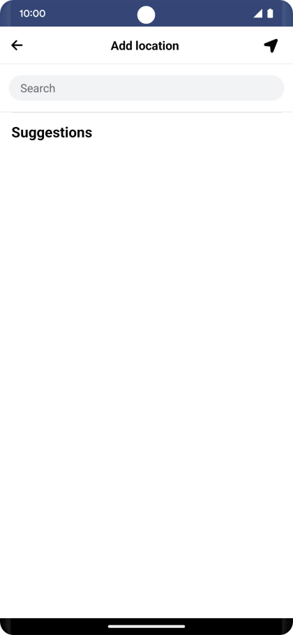 Press the search field and key in the required search word.