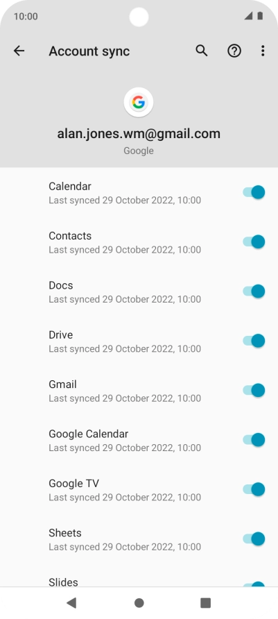 Press the Home key to return to the home screen.