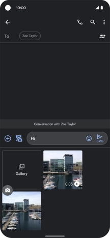 Press Gallery and go to the required folder.