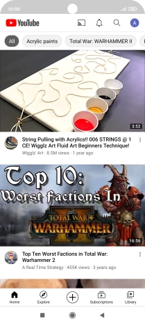 Press the upload icon.