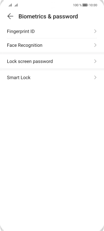 Press Fingerprint ID.