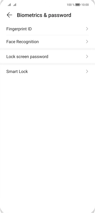 Press Fingerprint ID.