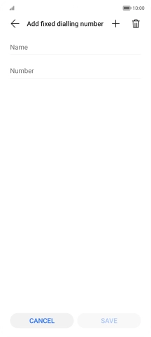 Press Name and key in the required name.