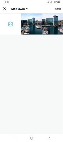 Press the required picture or video clip.