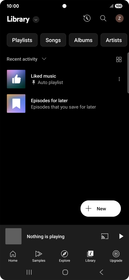 Press the drop down list.