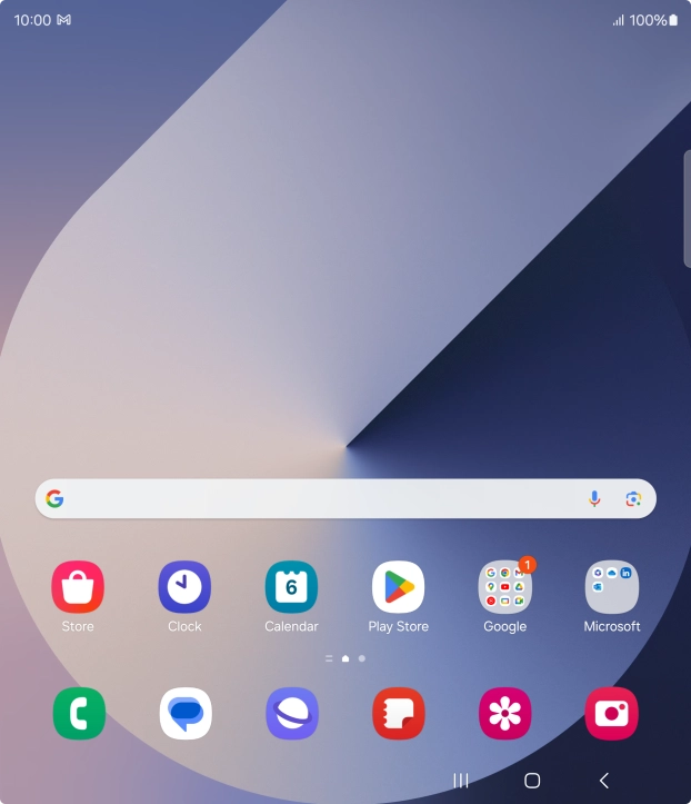 The email message icon shows that you've received a new email message.