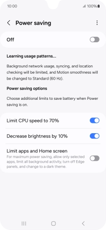 Press the indicators next to the required settings. Press the indicators next to the required settings.