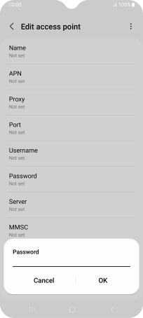 Key in wap and press OK. Key in wap and press OK.
