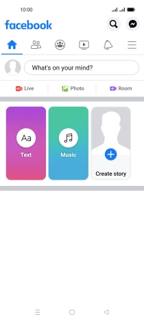 Press the text input field.