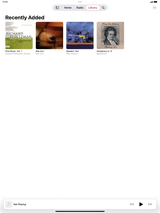 Press the iPad icon.