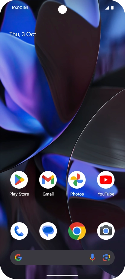 The email message icon shows that you've received a new email message.