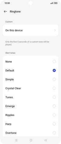 Press the required message tones to hear them. Press the required message tones to hear them.